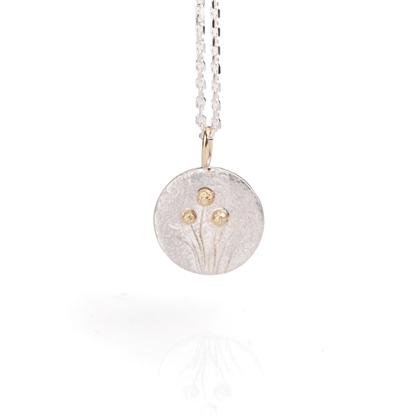 Engraved Billys Button mini pendant