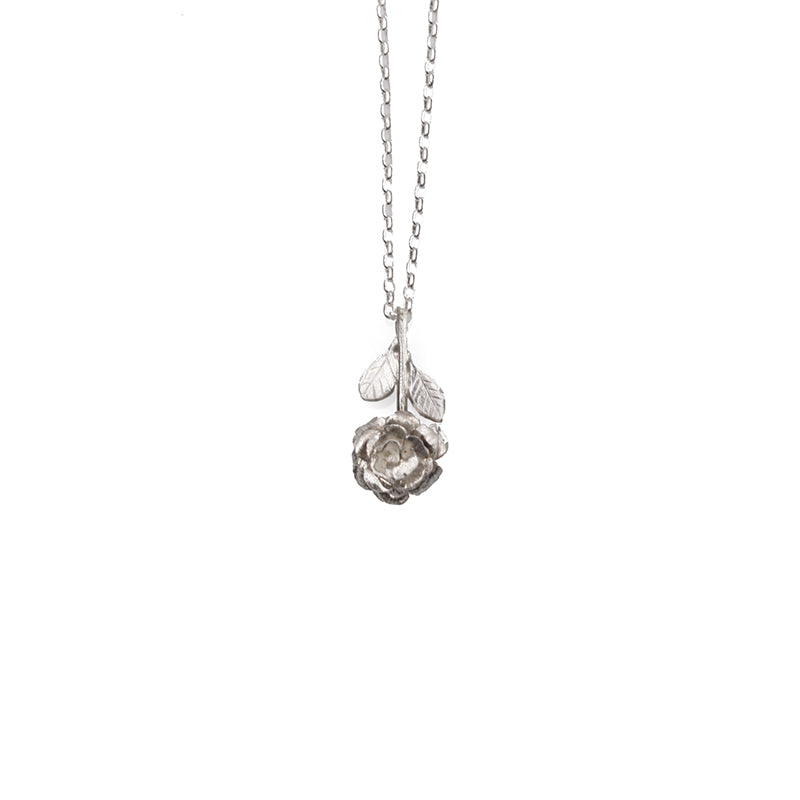Cecile Brunner Rose Stem Necklace