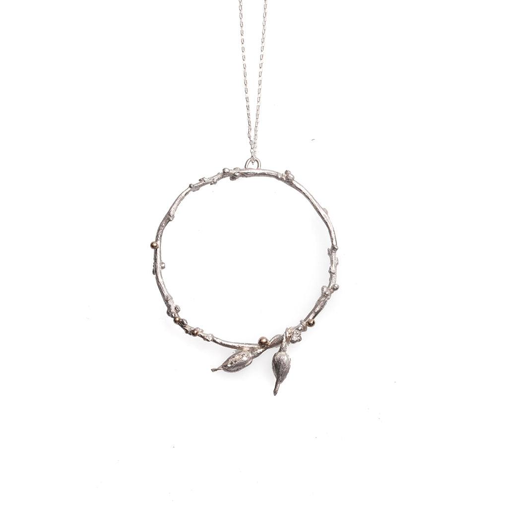 Wreath Necklace (Cecil Brunner Heirloom Rose Bud)