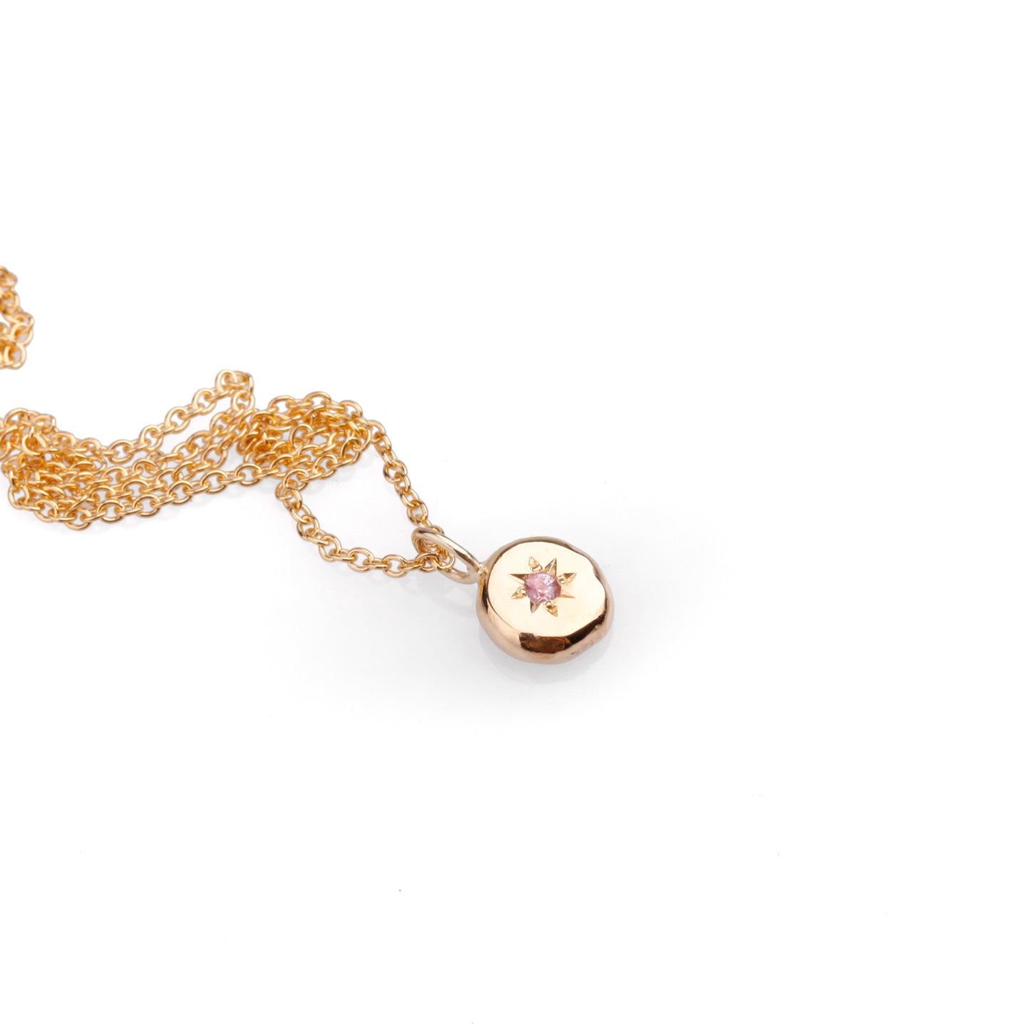 Gold and Sapphire Mini Medallion