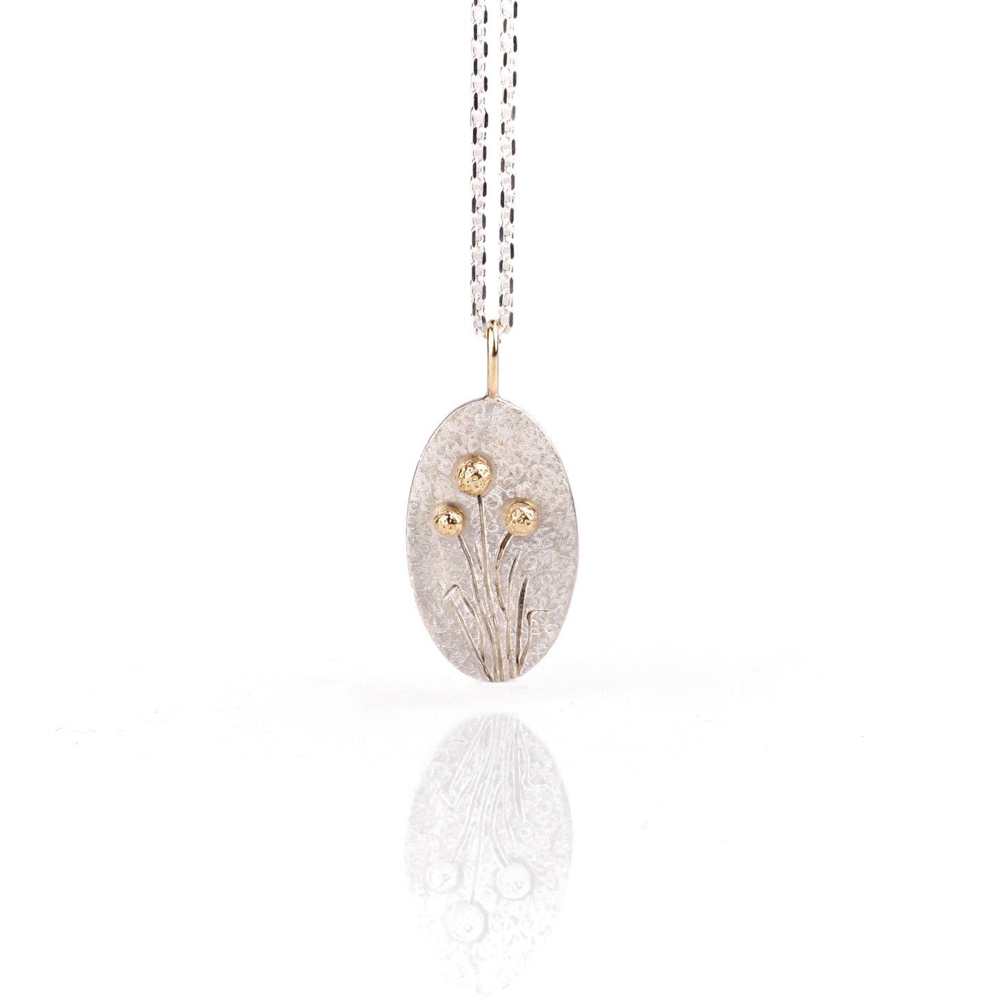 Engraved Billys Button pendant (Oval)