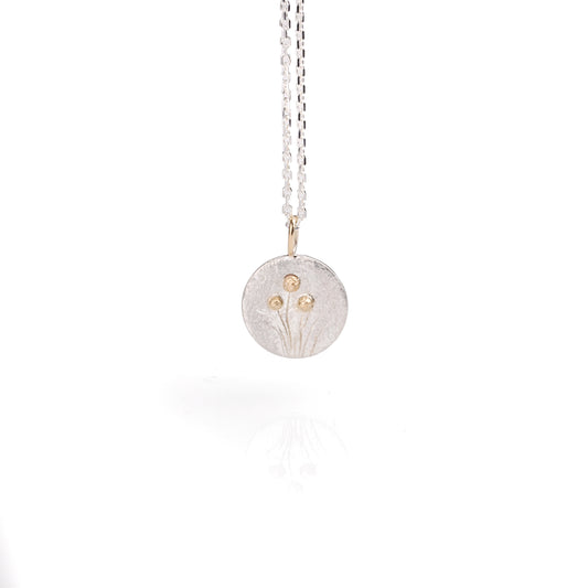 Engraved Billys Button mini pendant