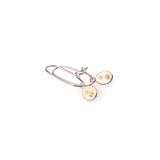 Gold and Sapphire Mini Medallion