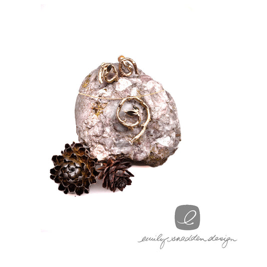 Branch necklace & earring set