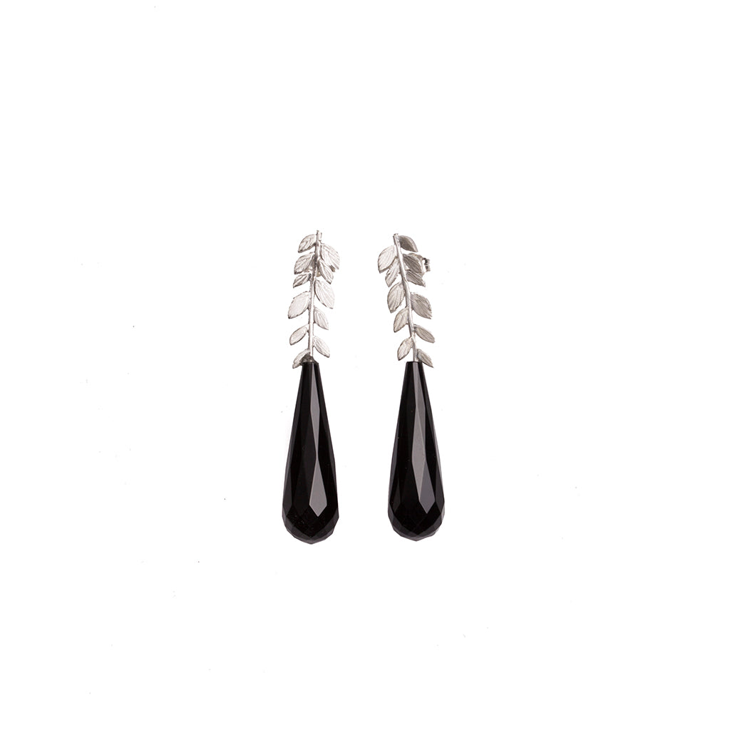 Foliage and Onyx drop studs